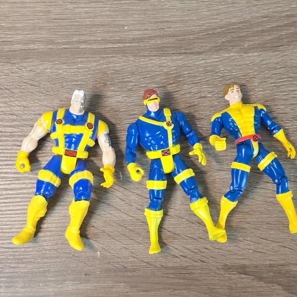 Vintage Toy Biz X-Men Action Figure Lot Cable Cyclops Morph 1993 1995 Marvel